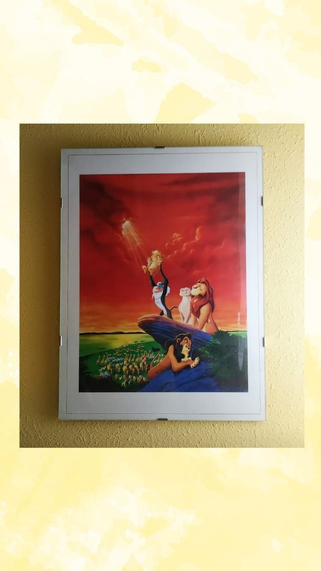 Cuadro infantil Rey León.