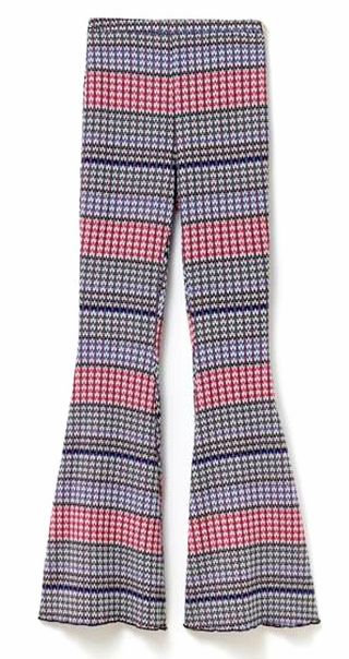 Pantalón de punto acampanado L