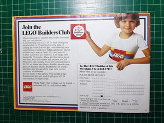 Catálogo LEGO año 1982 Reino Unido