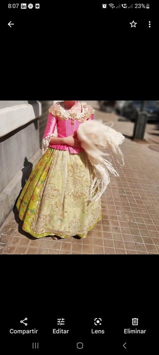  Traje de fallera  10/ 12 años , 