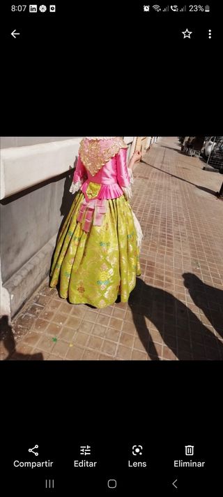  Traje de fallera  10/ 12 años , 