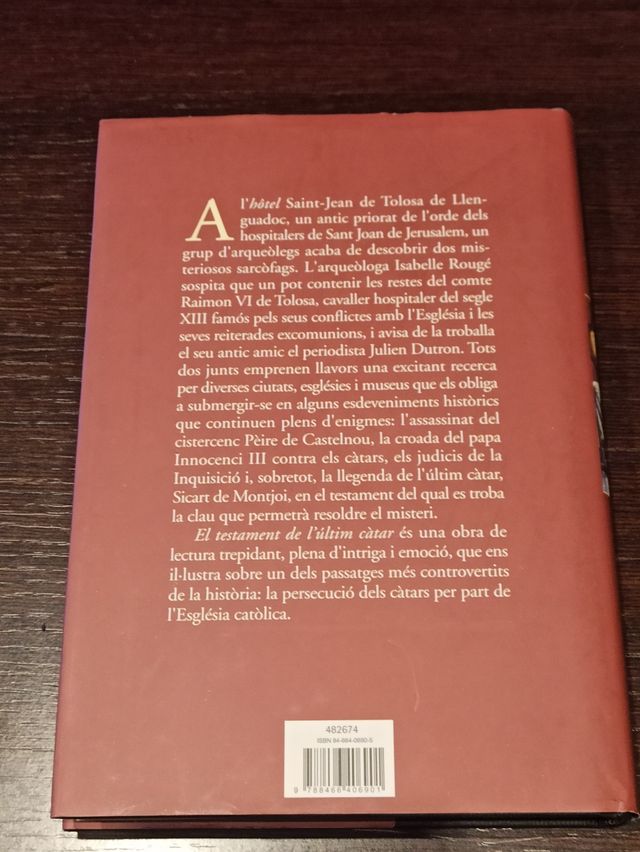 Llibre: "El testament de l'últim càtar"