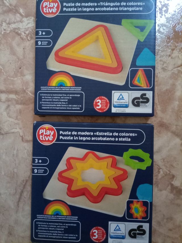 2 puzzles de madera