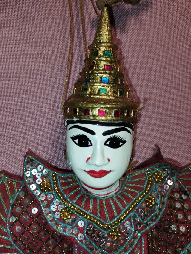 títeres del mundo bonito antiguo unos 50 años