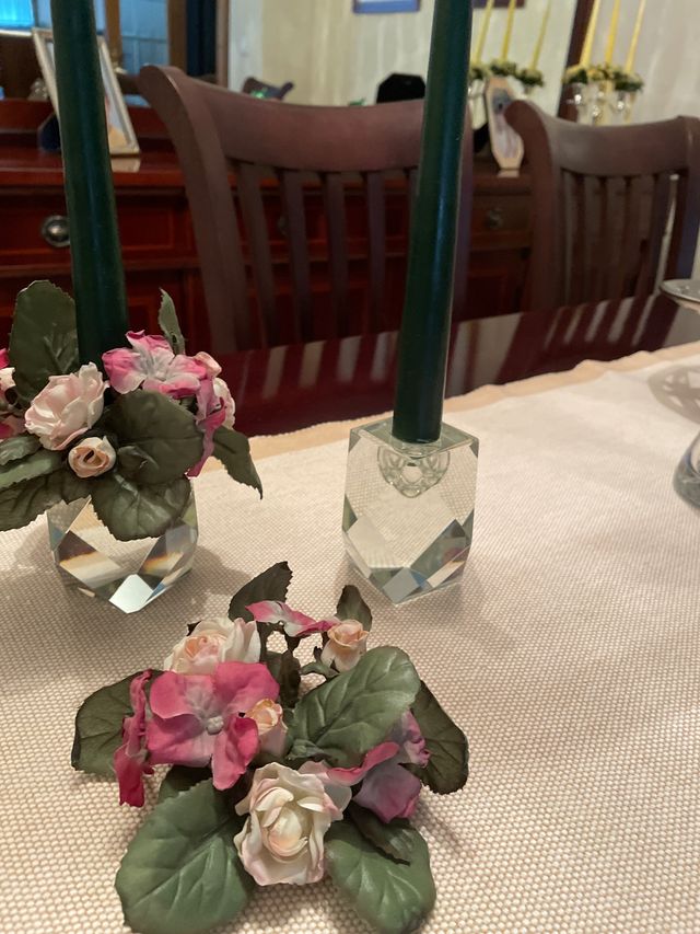 Porta velas juego de dos