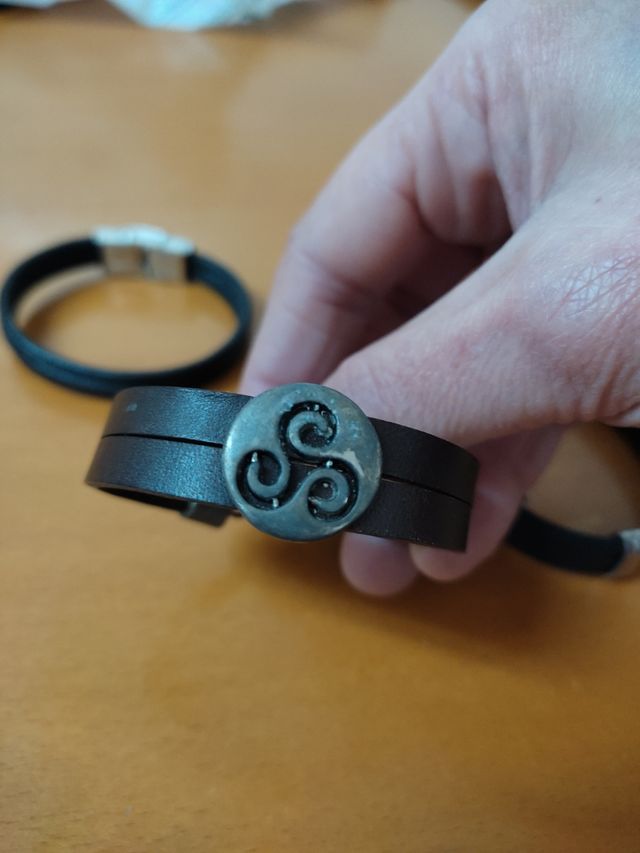 Pulseras hombre polipiel