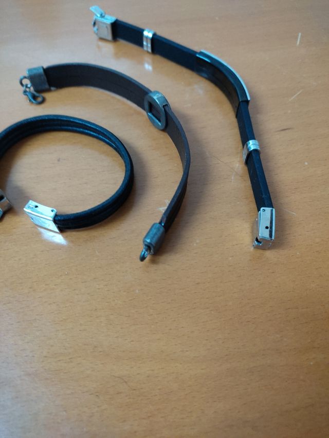 Pulseras hombre polipiel