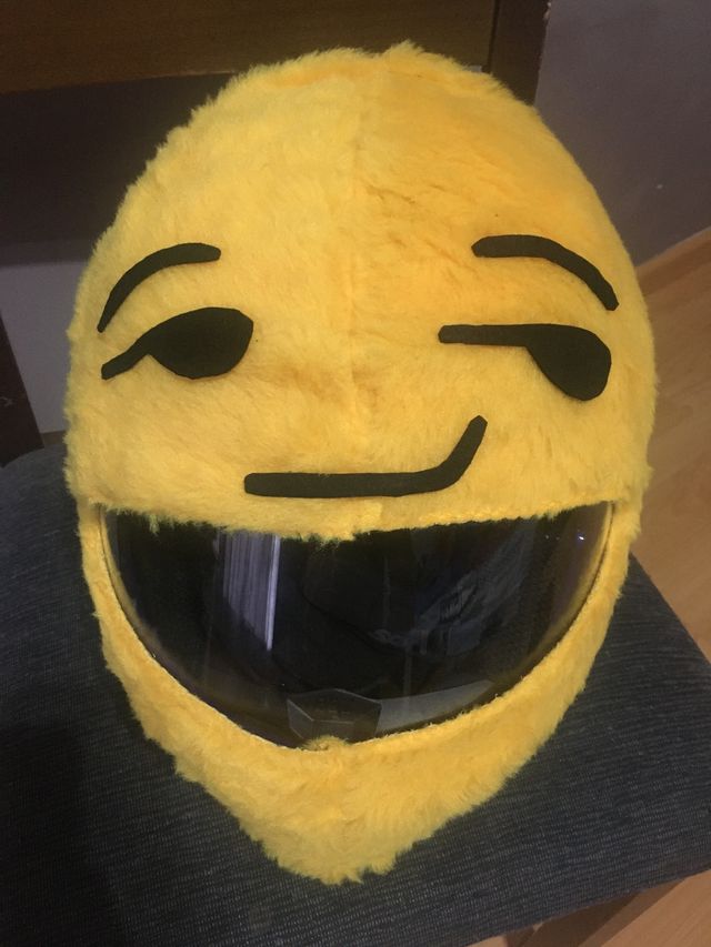 FunnyRiders Copri Casco Moto Peluche - Peluche Casco Moto
