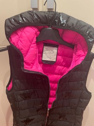 Chaleco plumas niña talla 13-14