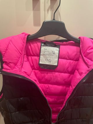 Chaleco plumas niña talla 13-14