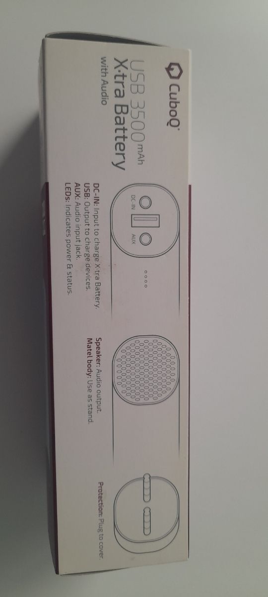 Batería externa con altavoz