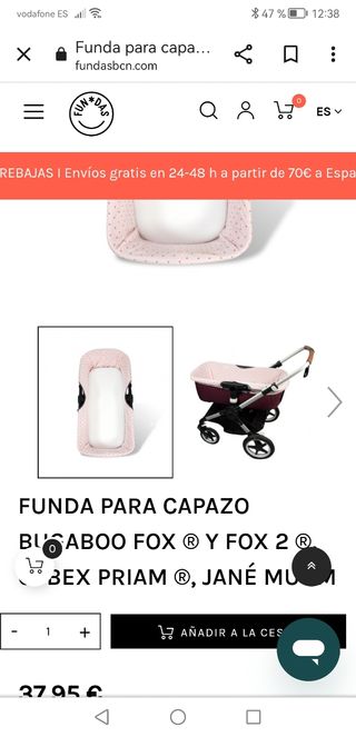 Funda capazo Bugaboo