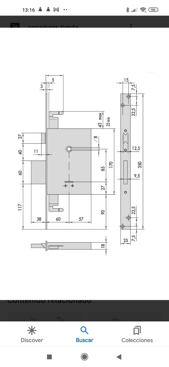 CERRADURA CISA 57255-60
