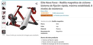 Rodillo y elevador bicicleta marca Elite