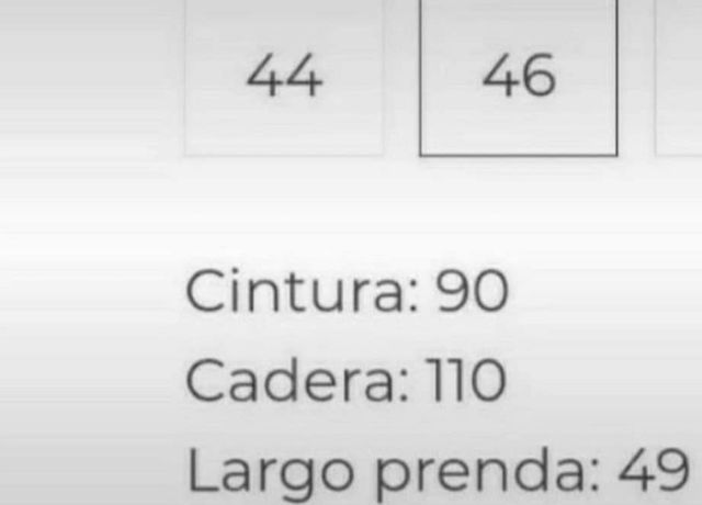 falda volantes polipiel talla 46