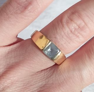 Anillo de oro estilo Cartier vintage 