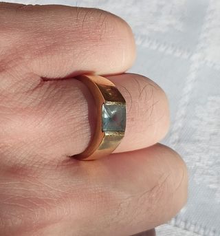 Anillo de oro estilo Cartier vintage 