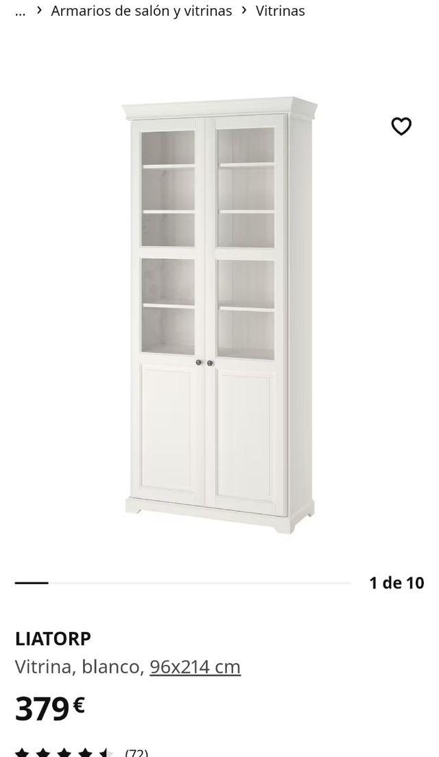 Vitrina Liatorp de Ikea