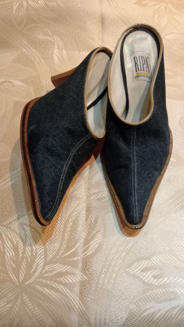 Zapatos abiertos vaquero