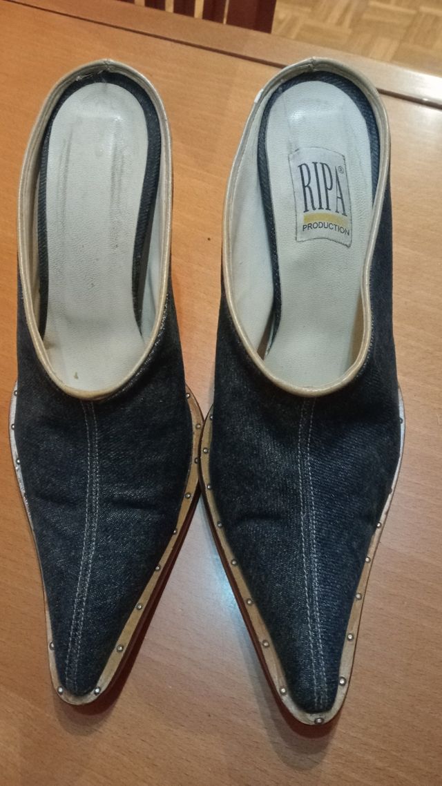 Zapatos abiertos vaquero
