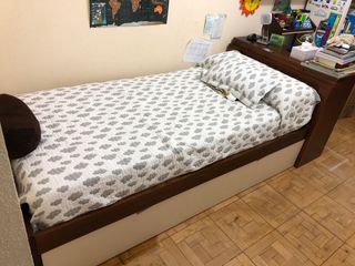 Cama nido,mueble y estantes pino macizo