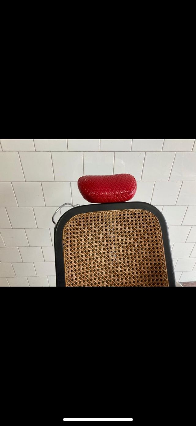 Sillon antiguo de barbero TRIUMPH, restaurado