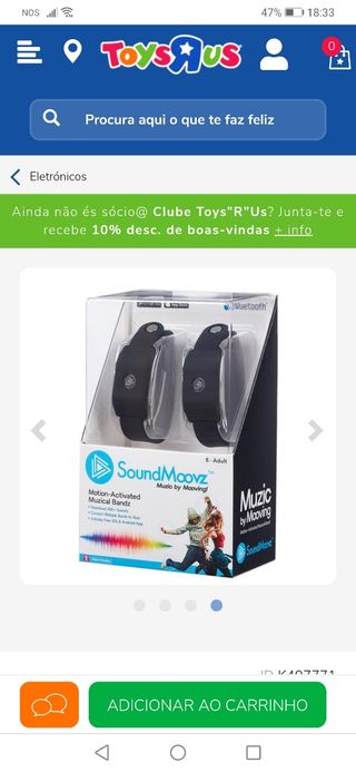 Pulseiras SoundMoovz Azuis Novo