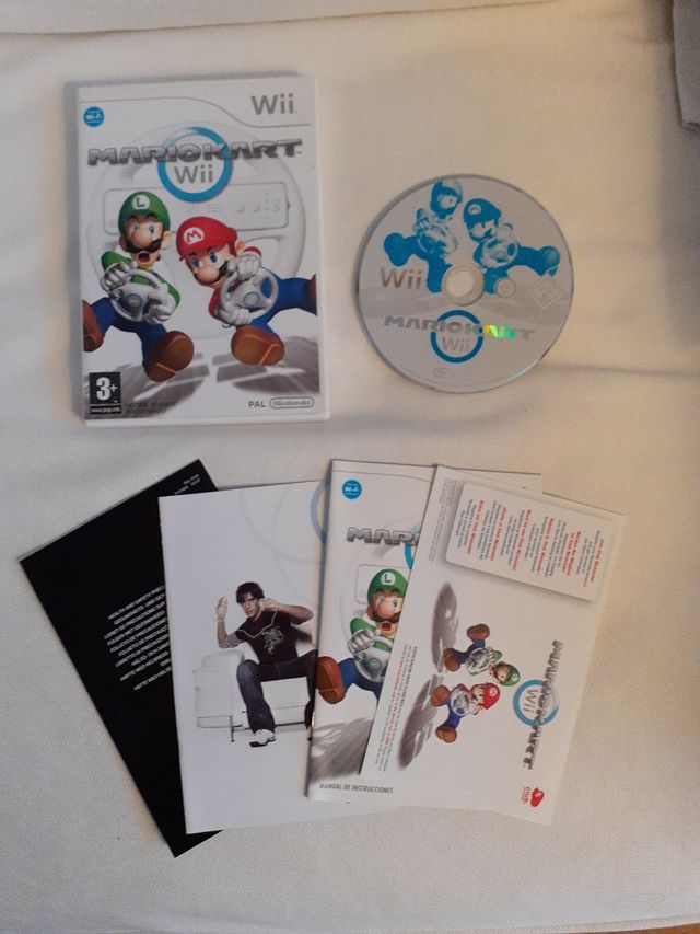 Juego wii súper Mario kart carreras