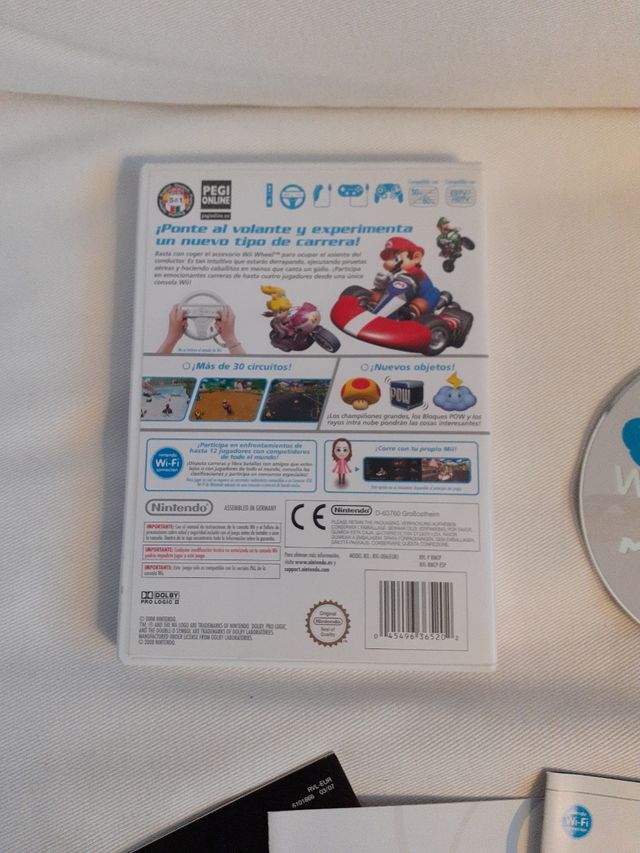 Juego wii súper Mario kart carreras