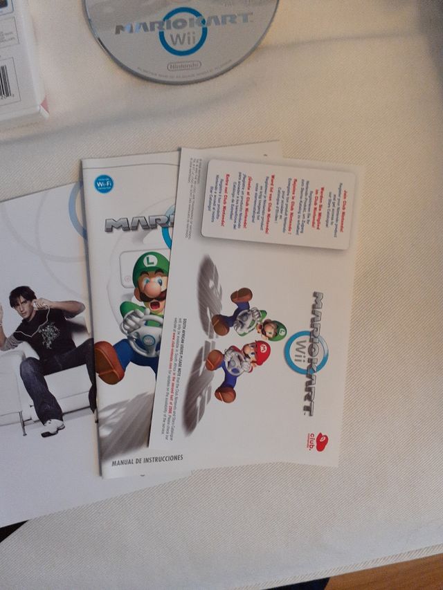 Juego wii súper Mario kart carreras