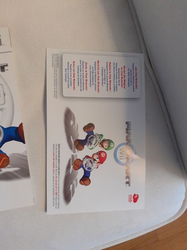 Juego wii súper Mario kart carreras