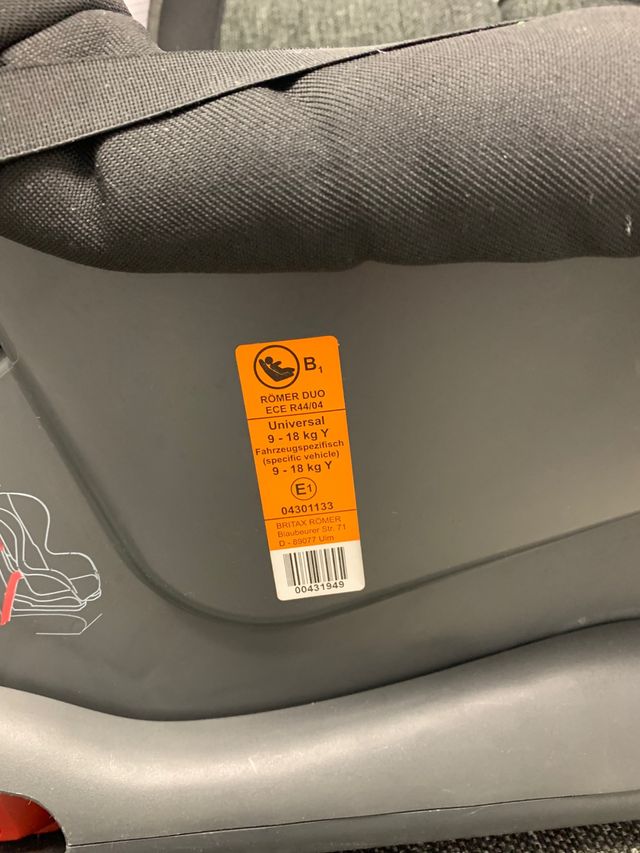 Silla infantil coche