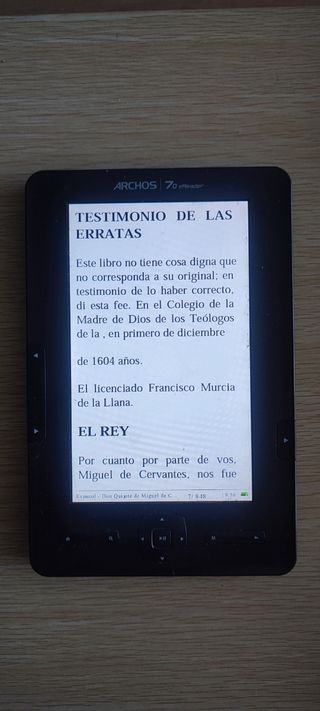 Ebook Archos 7o eReader