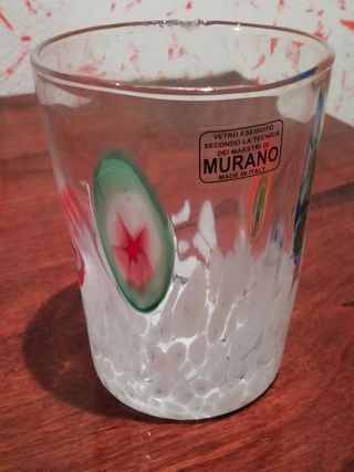 Vaso bicchiere in vetro di Murano