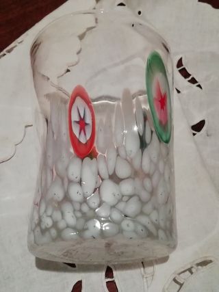 Vaso bicchiere in vetro di Murano