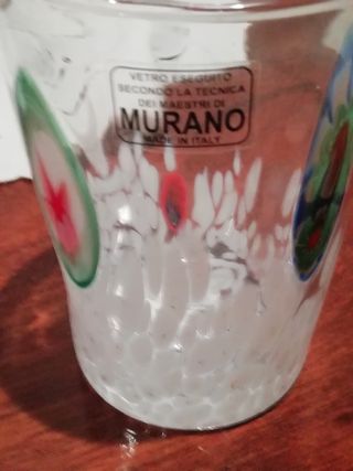 Vaso bicchiere in vetro di Murano