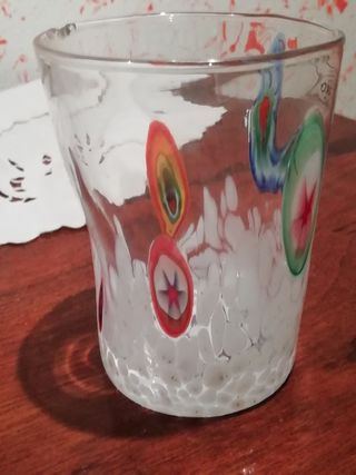 Vaso bicchiere in vetro di Murano