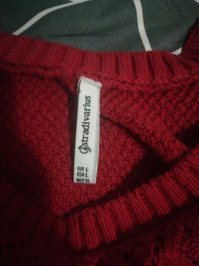 jersey talla L stradivarius rojo mujer