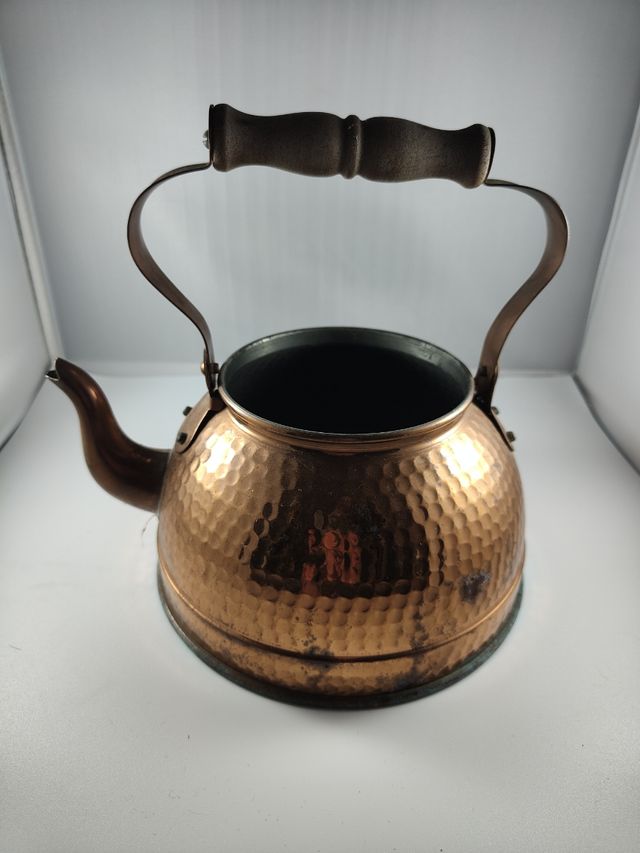 ✅tetera artesana de cobre (con regalo x la compra)