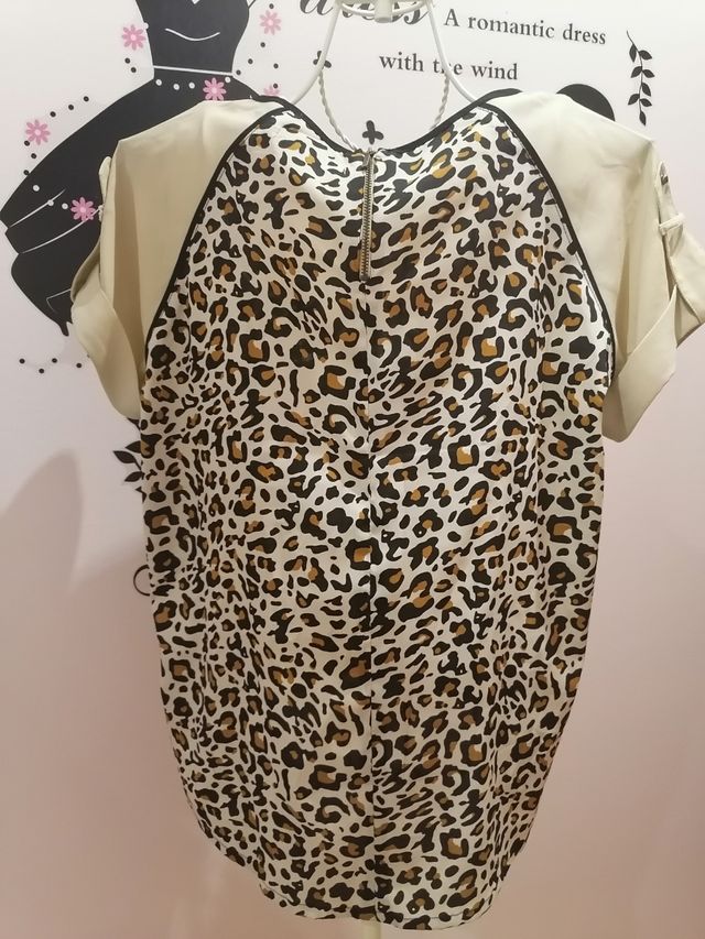 Blusa estampado leopardo
