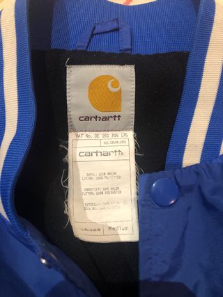 Chaqueta Carhartt azul M estilo universitario 