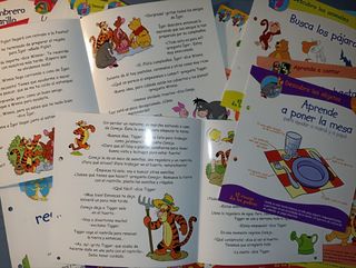 48 Tarjetas y 18 láminas de Winnie de Pooh para ni