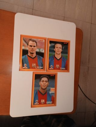 Lote 3 postales Rookies Barcelona 98-99