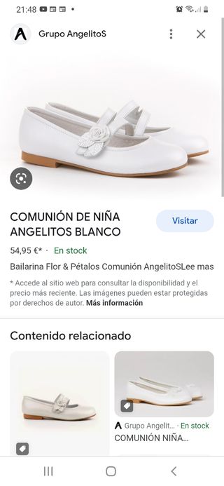 Zapatos niña Comunión 