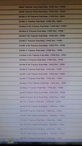 Capo tractor Fiat y ford