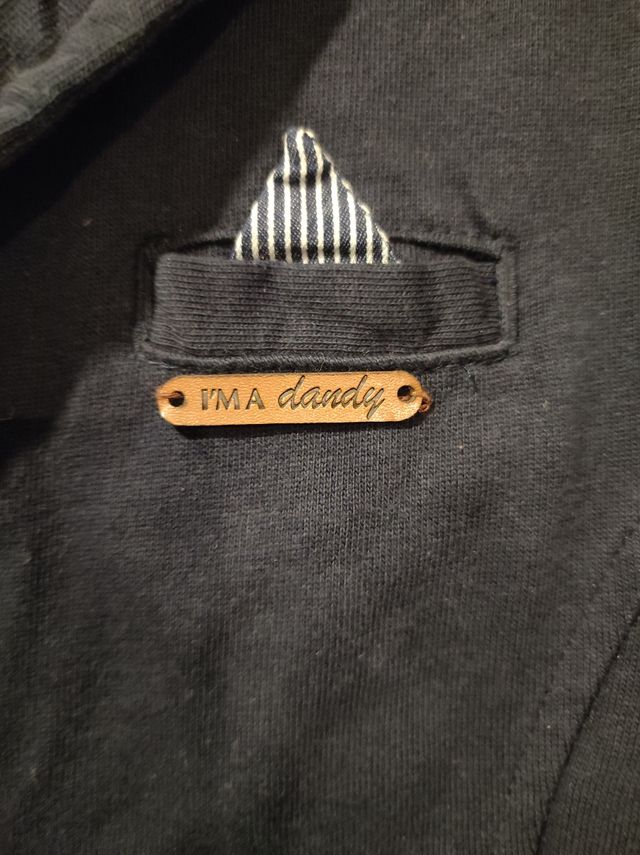 Americana azul marino de algodón talla 9 orchestra