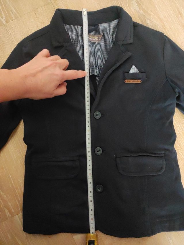 Americana azul marino de algodón talla 9 orchestra