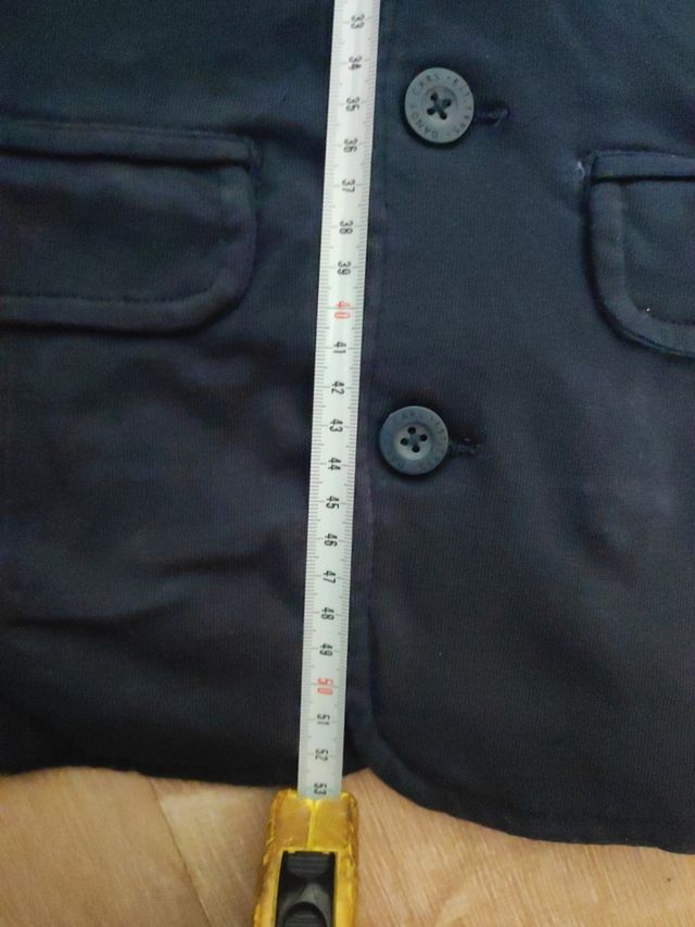 Americana azul marino de algodón talla 9 orchestra