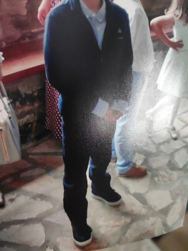 Americana azul marino de algodón talla 9 orchestra