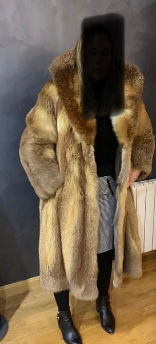 Abrigo piel zorro